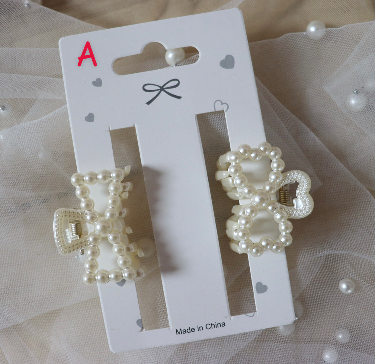 Small Pearl Claw Clips