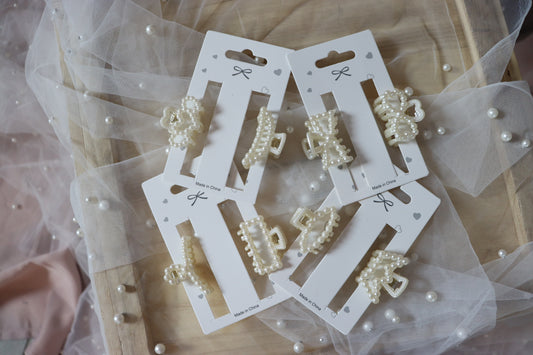 Small Pearl Claw Clips