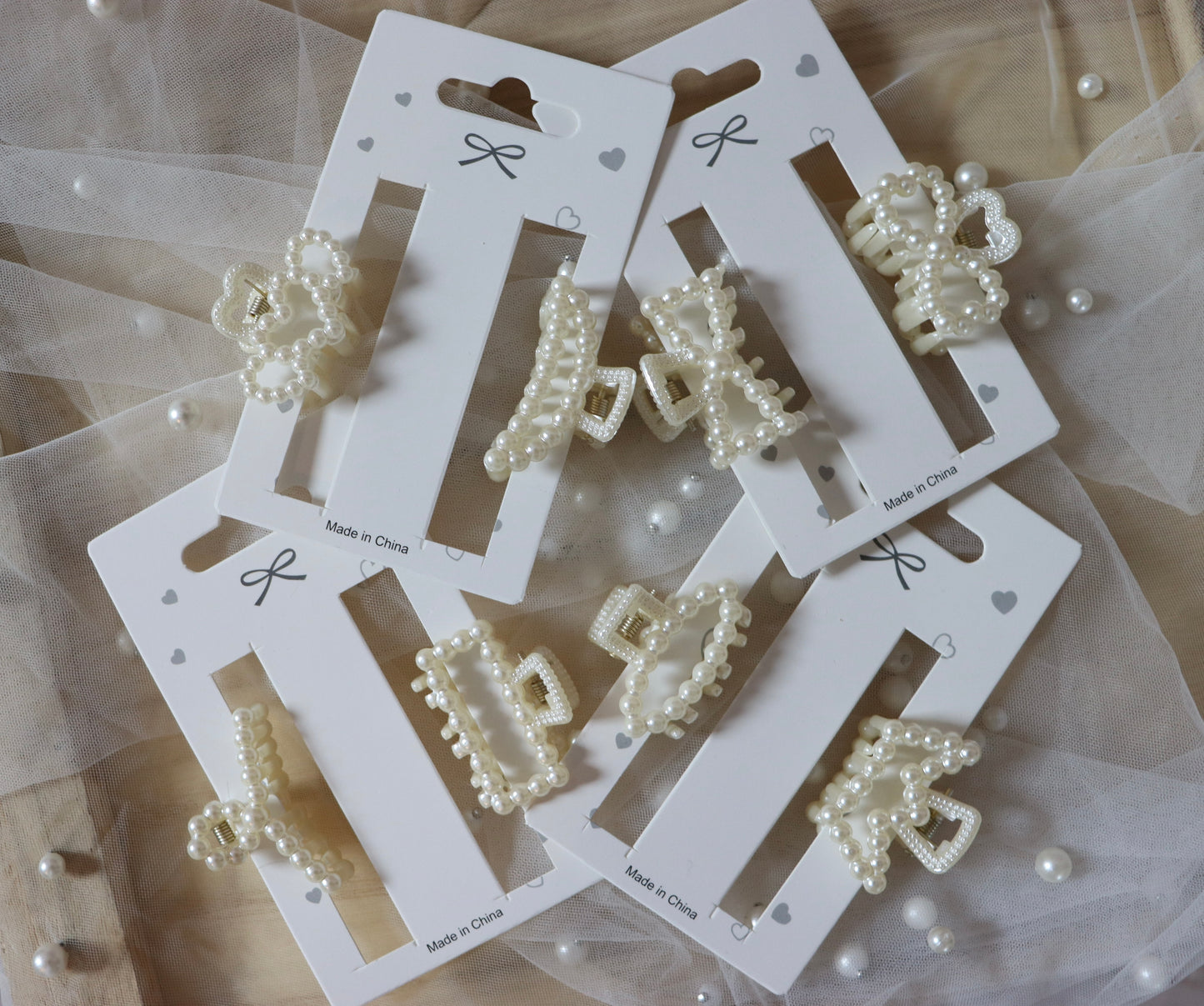 Small Pearl Claw Clips