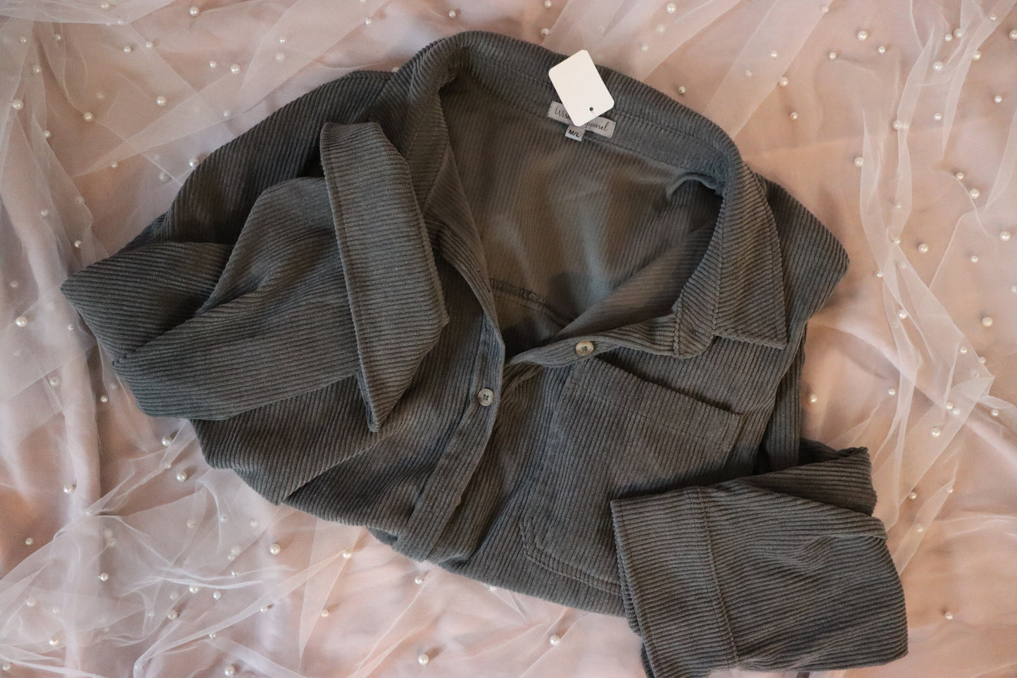 Grey Corduroy Jacket