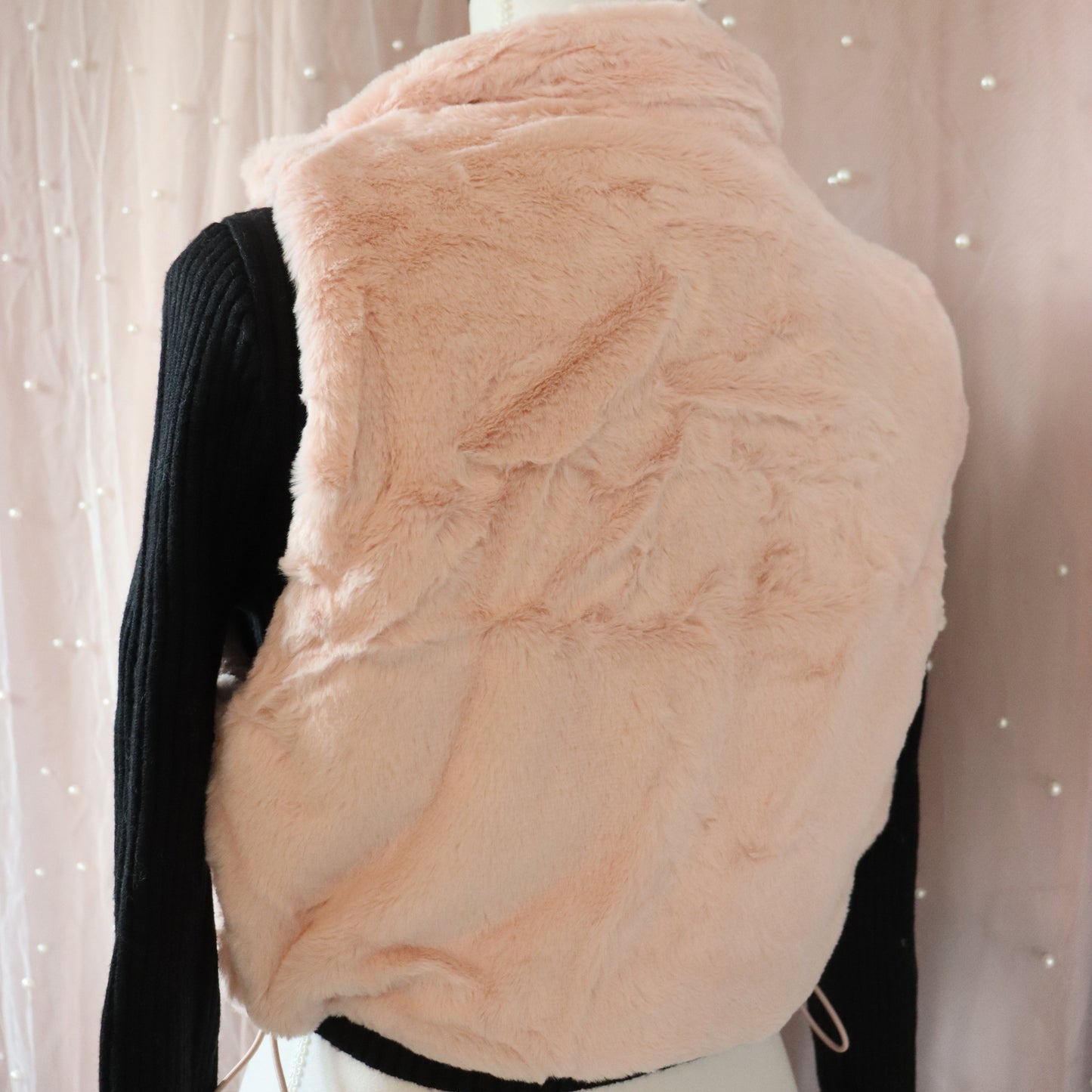 Pink Faux Fur Vest
