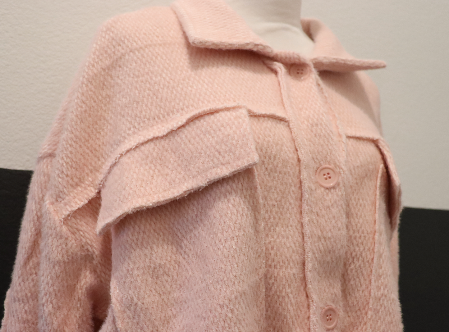 Peach Button-Up Jacket