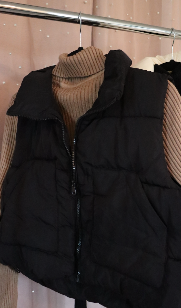 Cropped Puffer Vest